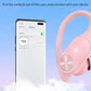 Bluetooth Headphones Wireless Earbuds 80Hrs Playtime Wireless Charging Case Digital Display Sports Ear Buds with Earhook Premium Deep Bass IPX7 Waterproof Over-Ear Earphones for TV Phone Laptop Pink