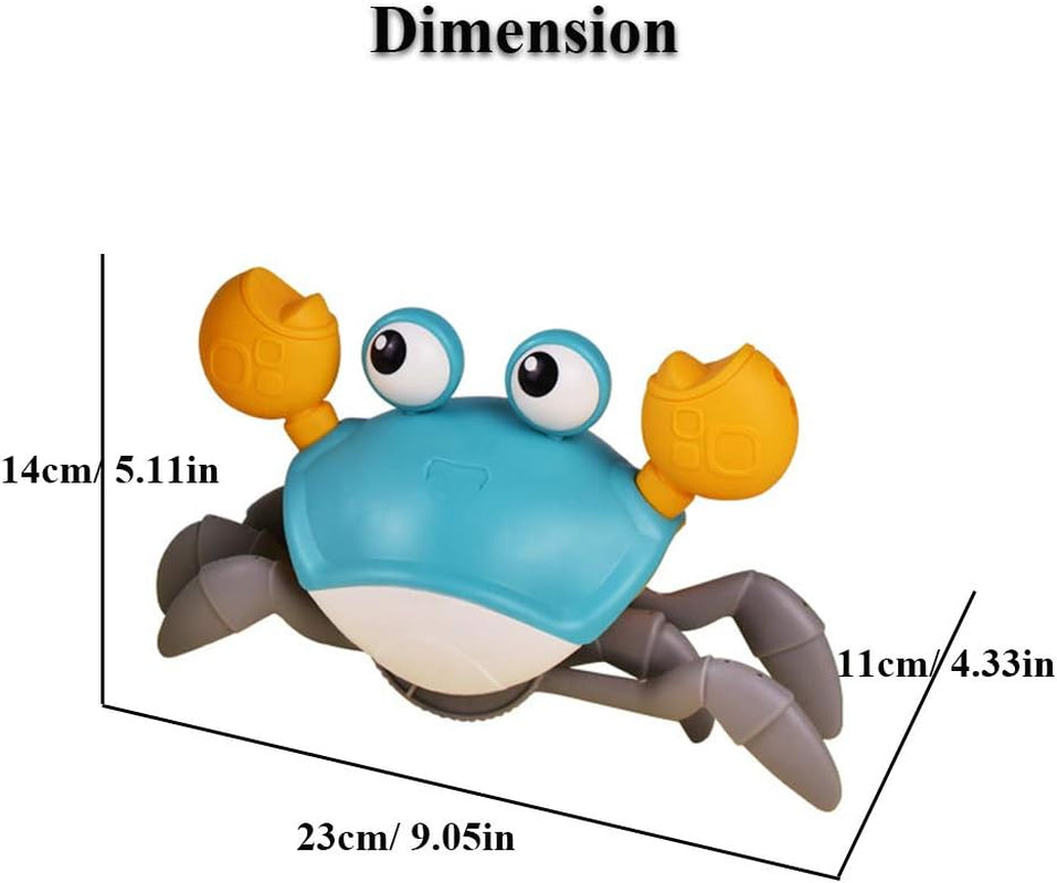 Professional Product Title: " Amphibious Bath Toy for Children - Entertaining Clockwork Beach Toy Blue Crab with Leash, Swimming and Floating Fun for Kids"