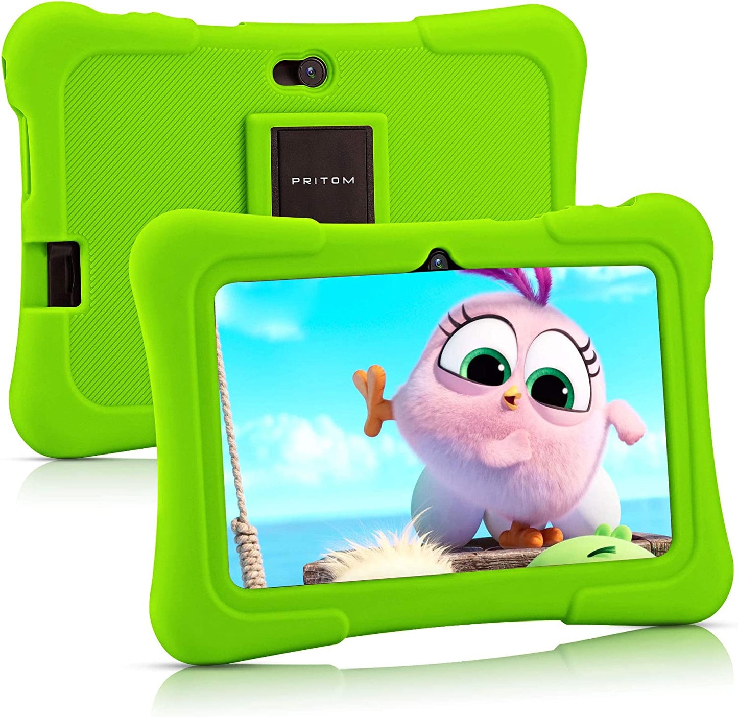 7 Inch Kids Tablet | Quad Core Android 10.0, 32GB ROM | Wifi,Bluetooth,Dual Camera | Educationl,Games,Parental Control,Kids Software Pre-Installed with Kids-Tablet Case (Green)