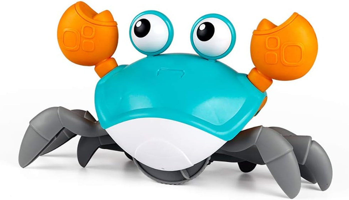 Professional Product Title: " Amphibious Bath Toy for Children - Entertaining Clockwork Beach Toy Blue Crab with Leash, Swimming and Floating Fun for Kids"